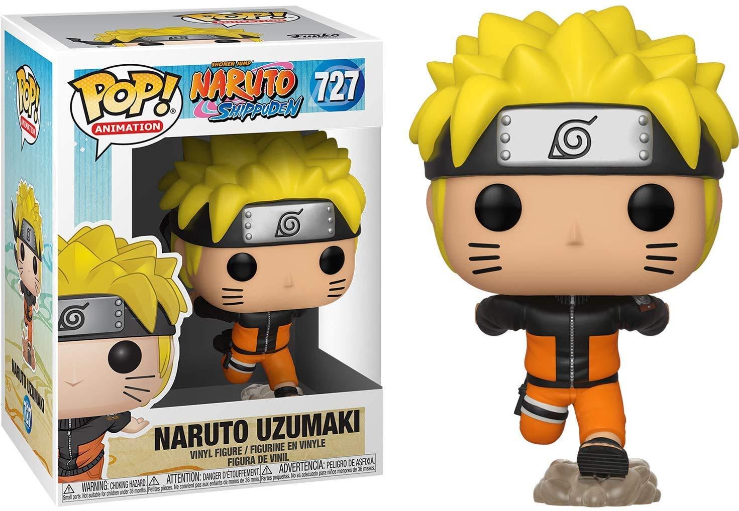 POP POP Naruto Shippuden - Naruto Uzumaki (Running) Funko Vinyl Figure (Bundled with Compatible Box Protector Case), Multicolor, 3.75