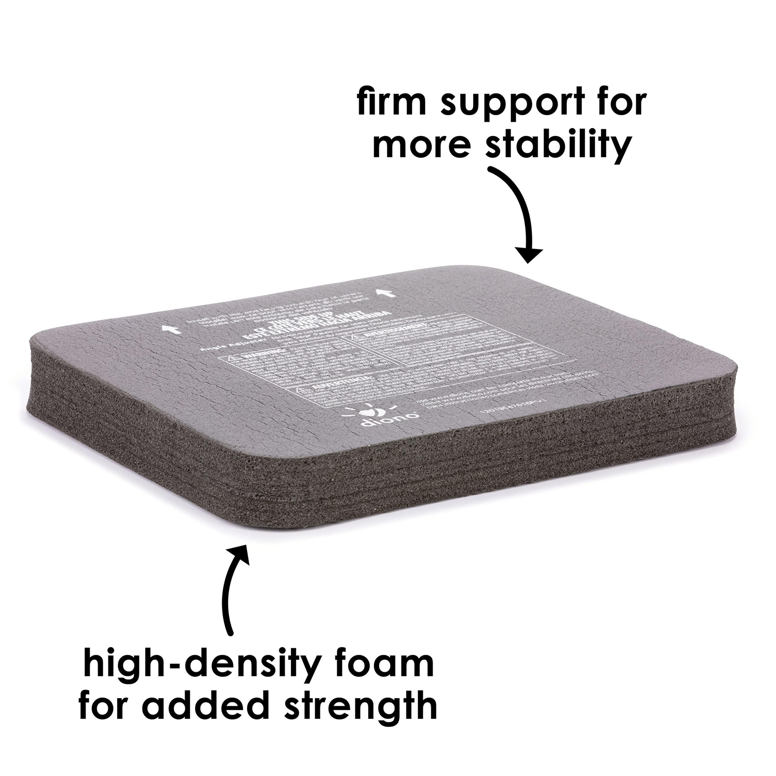 Diono Diono Angle Adjuster Car Seat Leveler, Car Seat Wedge Cushion, Foam Provides More Legroom for Rear-Facing Car Seats