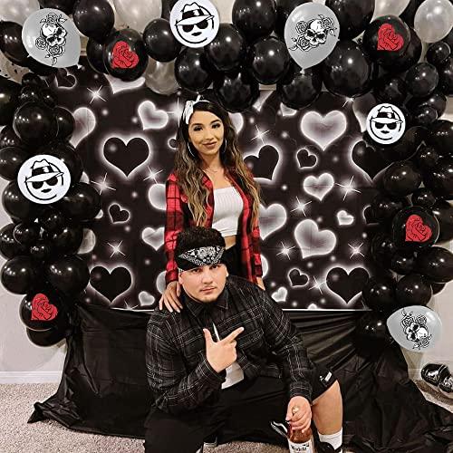 changyi 114 Pcs Cholo Party Balloons Arch Garland Kit Cholo Party Decorations Early 2000s Party Balloons Old School Party Decoration for Cholo Theme Birthday Party Supplies