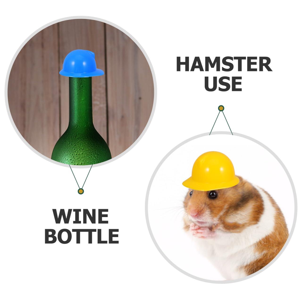 Gadpiparty Gadpiparty Party Decorations 40pcs Miniature Safety Hats - Small Animal Hard Hats, Mini Doll Costume Helmets, Tiny Construction Cake Toppers