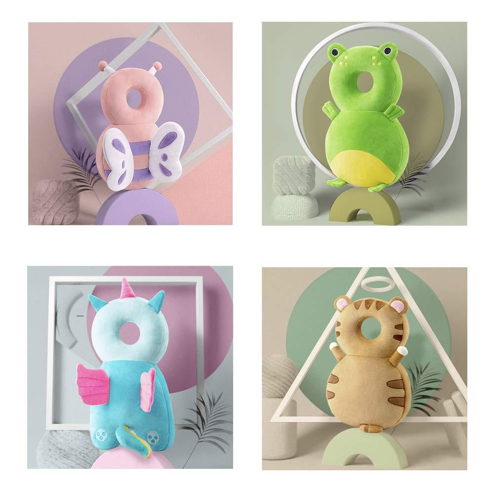 PerGar Baby Head Protector, Baby Head Protector Cushion Toddler, Adjustable Baby Head Protection Backpack, Baby Safety Headguard, Backpack Wear Safety Pad for Crawling and Walking(Angel)