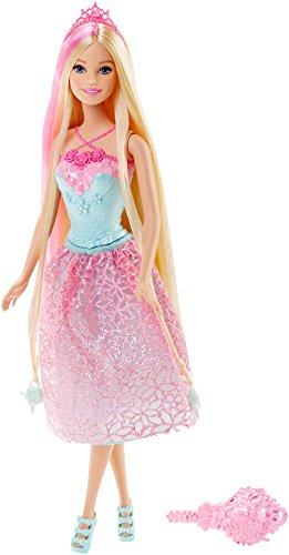 Barbie Barbie Princess Doll with Styling Beads in Her Pink-Streaked Hair