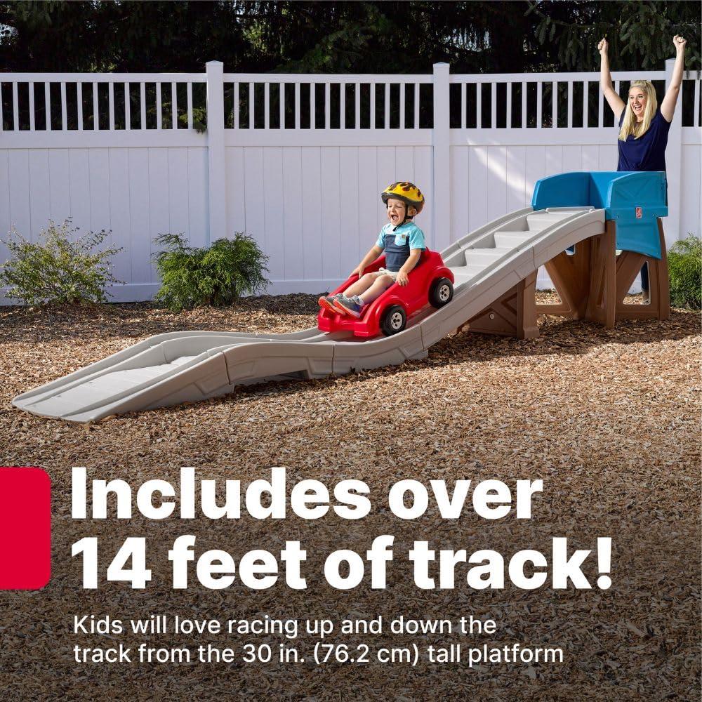 Step2 Step2 Extreme Thrill Coaster Kids Ride On Toy, Push Car, Indoor/Outdoor Roller Coaster & Playset, Made of Durable Plastic, Max Weight 75 lbs., for Toddlers 3+ Years Old