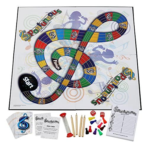 Spontuneous Spontuneous - The Song Game - Sing It or Shout It - Talent NOT Required - Family Party Board Game…