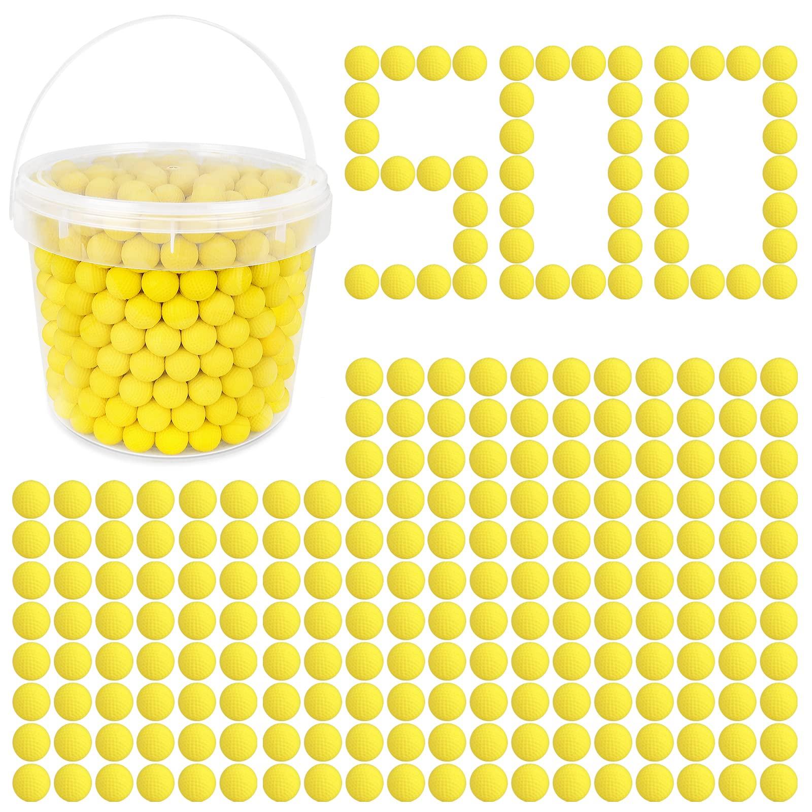 TiopLior 500 Rounds Refill Pack Balls Ammo Bulk Compatible with Nerf Rival Gun, TiopLior Yellow Foam Bullet Ball Replacement Refill Pack for Rival Blasters & Toy Blasters Gun(HIR, High-Impact Rounds)