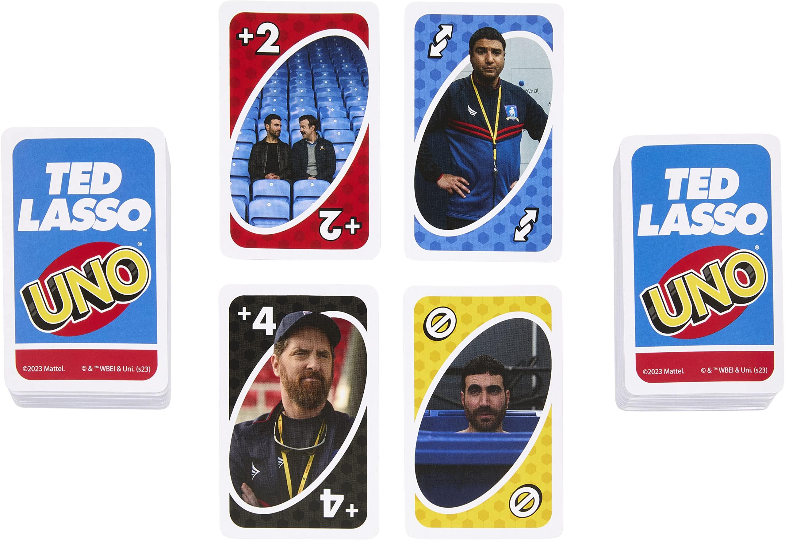 Mattel Games Mattel Games UNO Ted Lasso Card Game for Teens & Adults Inspired by the Popular Series for Game Night, Travel & Camping