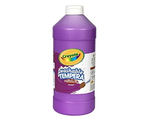 Crayola Crayola Washable Tempera Paint For Kids, Violet Paint, Classroom Supplies, Non Toxic, 32 Oz Squeeze Bottle