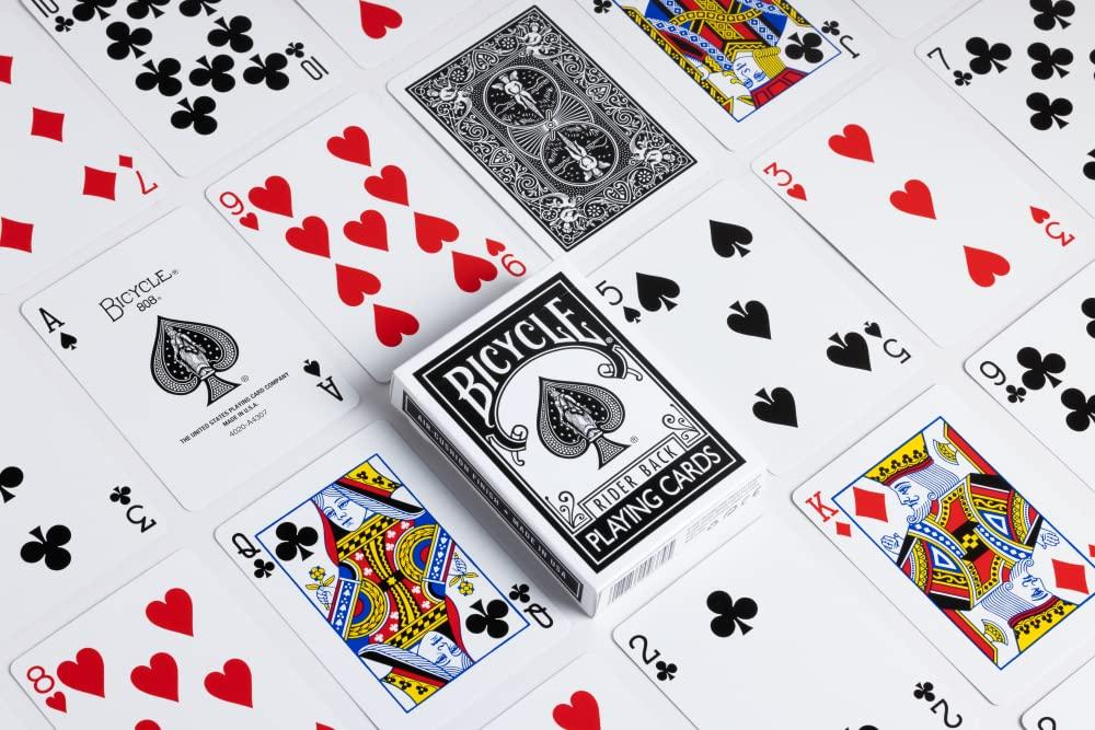 Bicycle Bicycle Signature Series Playing Cards Deck, 1 Deck of Black Playing Cards, Thin Crushed, Special Edition