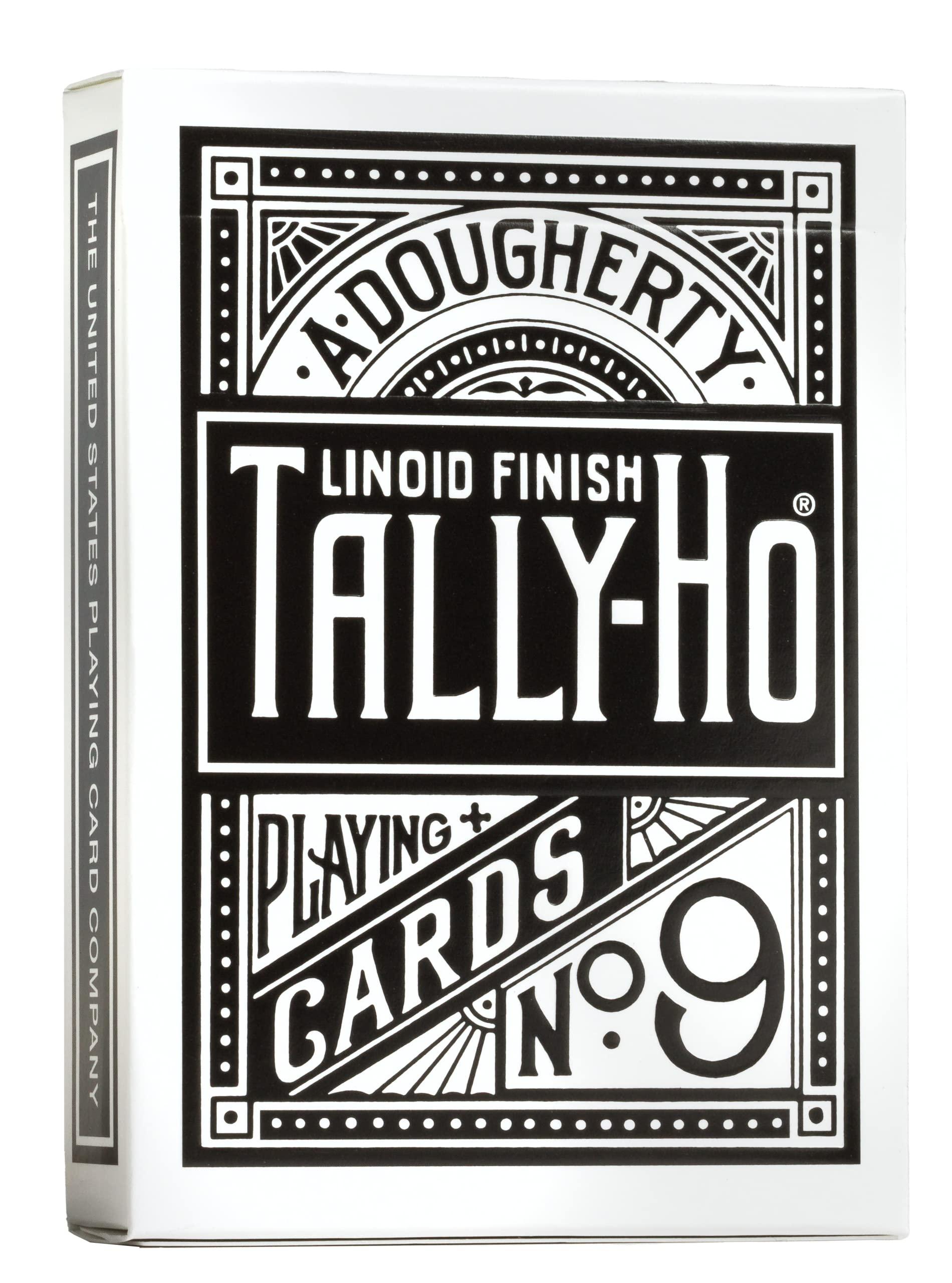 Tally Ho Tally Ho Signature Series Playing Cards Deck, 1 Deck of Black Playing Cards, Thin Crushed, Special Edition