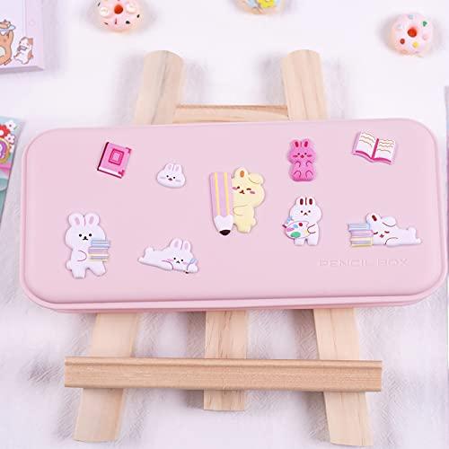 Divwa Cute Puffy Stickers for Kids, 4 Sheets 3D Foam Animal Cat Bear Rabbit Chicken Sticker for Girls Boys, Bulk Scrapbooking, Stickers for Birthday Gift, Party Supplies, Reward