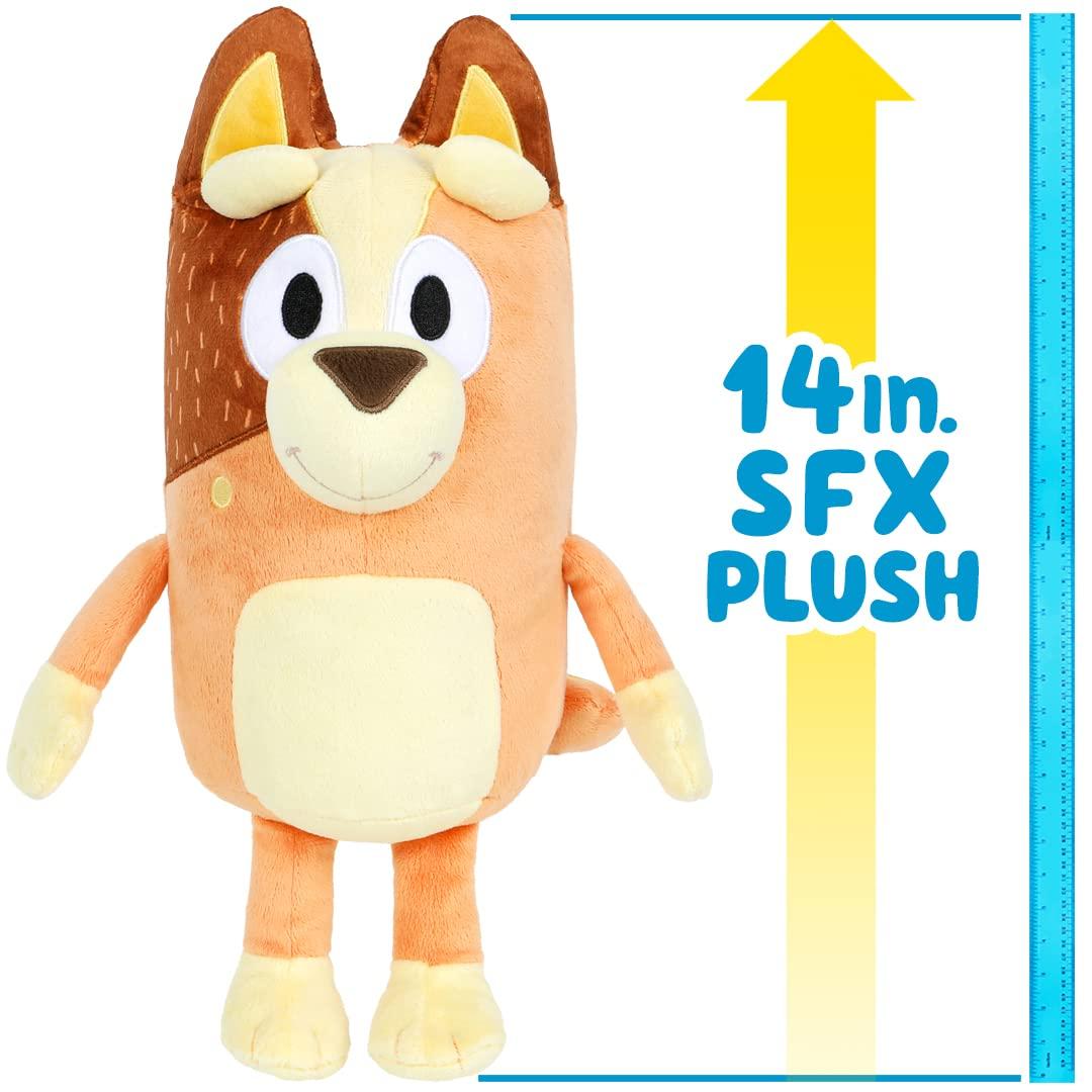 Bluey Bluey - 14\" Talking Chilli (Mum) Plush - Interactive - Plush Toy with 9 Phrases Theme Song