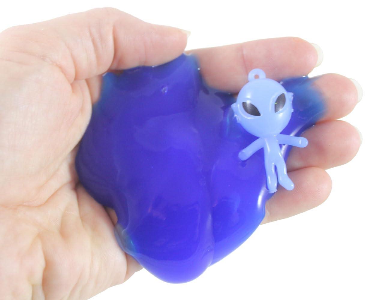 Curious Minds Busy Bags Bulk - 24 Alien Test Tube Slime with Mini Figurine - Oozy Gooey Fun Party Favor Prize Toy (2 Dozen)