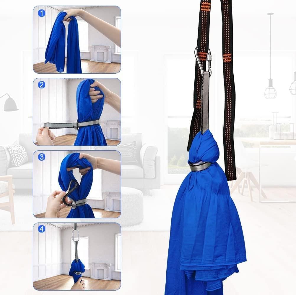 BSFHQS BSFHQS Sensory Swing for Adults Indoor Therapy Swing for Kids Adjustable Snuggle Cuddle Hammock Ideal for Autism Children to Playing and Calming Hardware Included