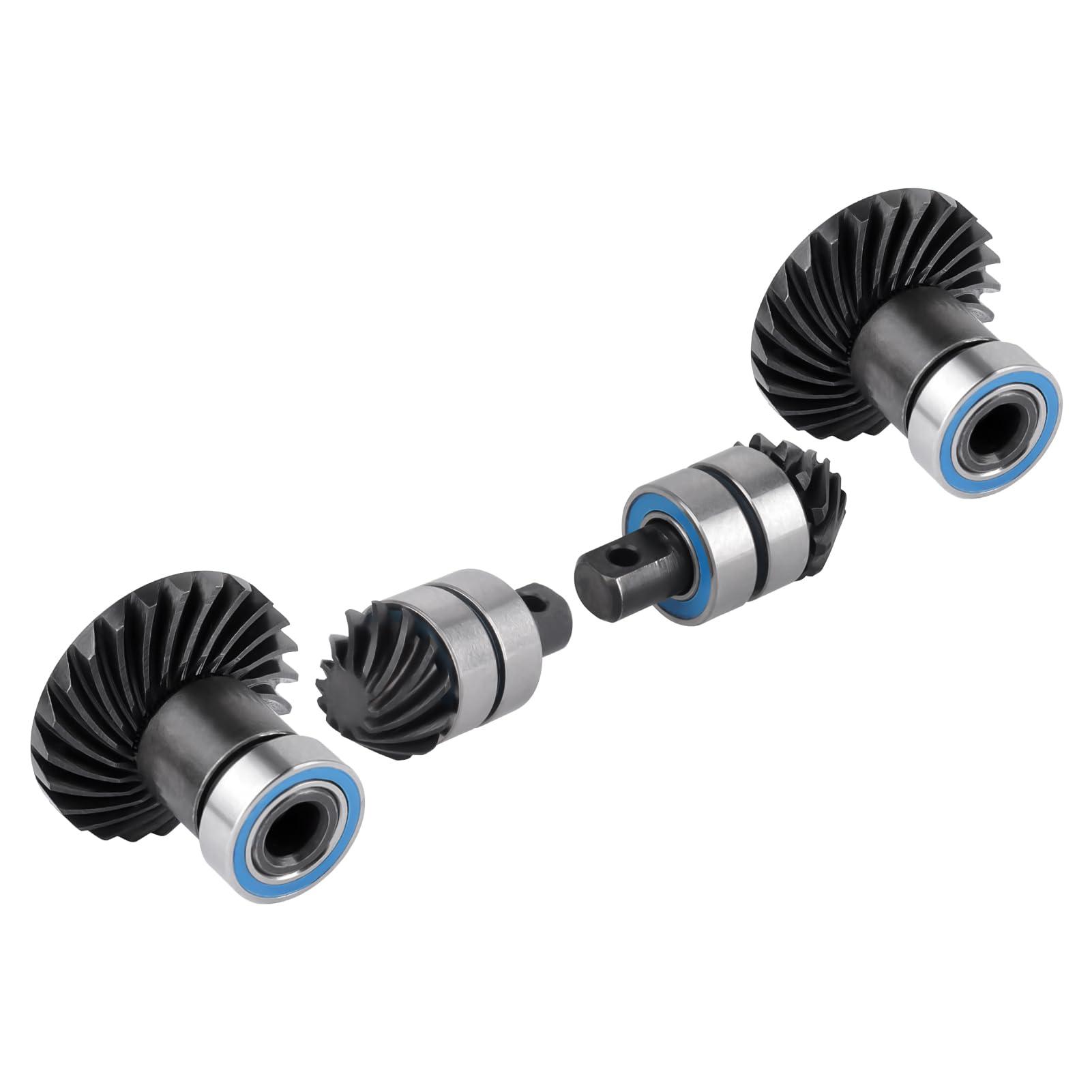 FriHobby FriHobby Steel 12T/24T Pinion Gear Differential Helical Gear Set Front Rear Axle Gears for TRX4M Bronco Defender K10 F-150 High Trail TRX4MT Upgrades 1/18 RC Crawler