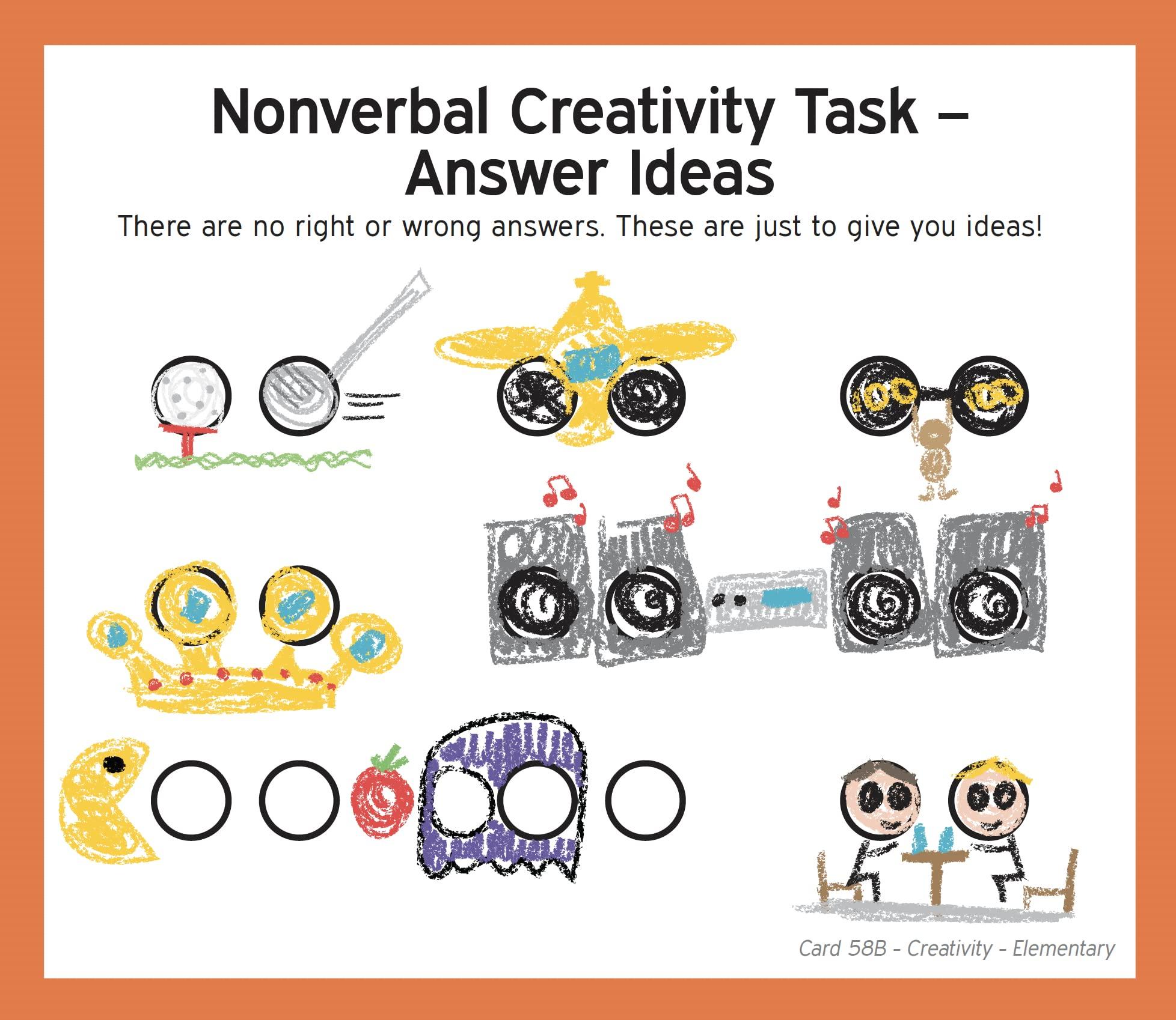 TestingMom.com TestingMom.com Creativity Flash Cards Kindergarten - 6th Grades Improve Skills or Prepare for the Torrance Test of Creative Thinking (TTCT), Structure of Intellect Creativity Test (SOI), and more.