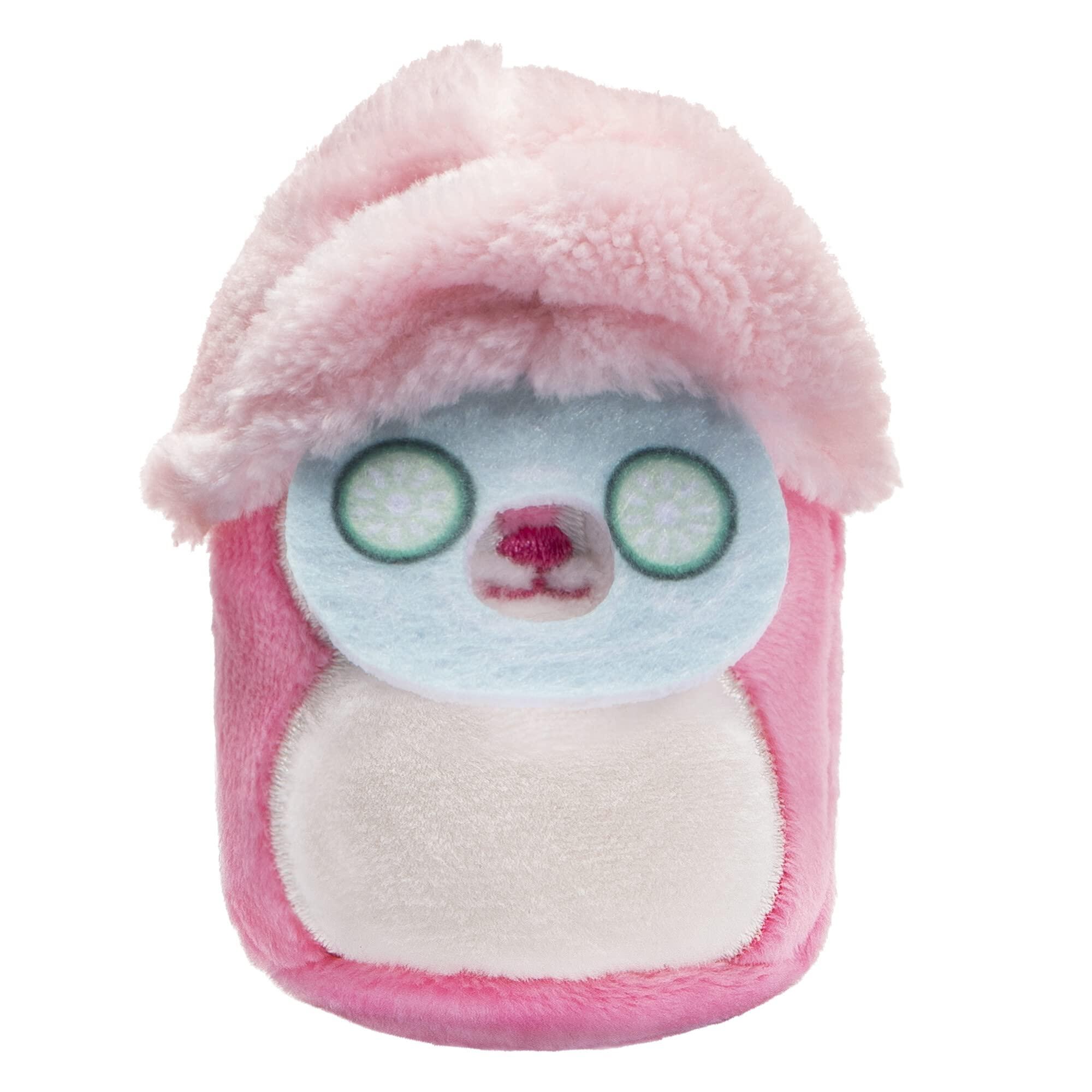 Squishville Squishville by Original Squishmallows Deluxe Day Spa Playscene - Include 2-Inch Duchess The Pink Deer, Towel Wrap, Face Mask, Basin & Lounge Chair - Toys for Kids