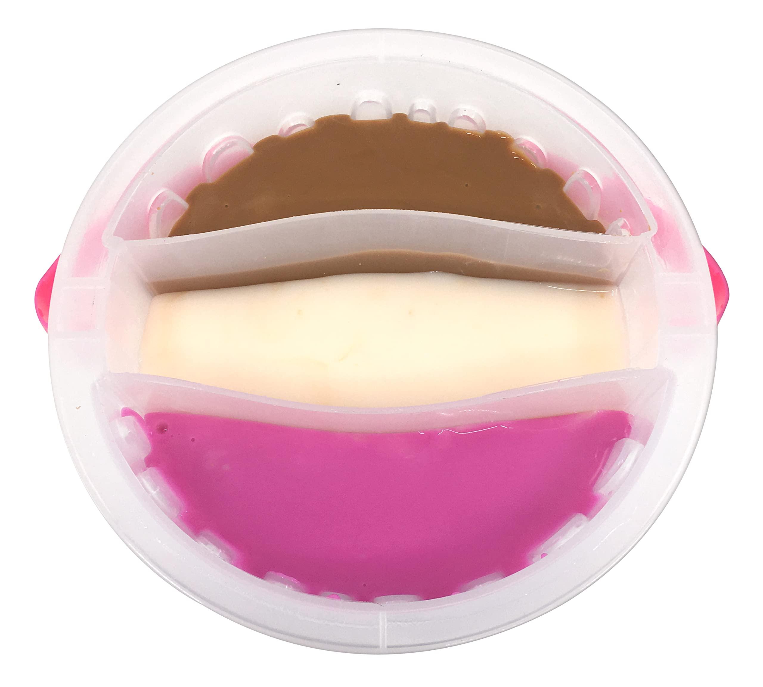 Nickelodeon Nickelodeon Slime 3LB Ice Cream Premade Slime Bucket 3 Colors-in-1 Strawberry, Vanilla and Chocolate Colored Slime