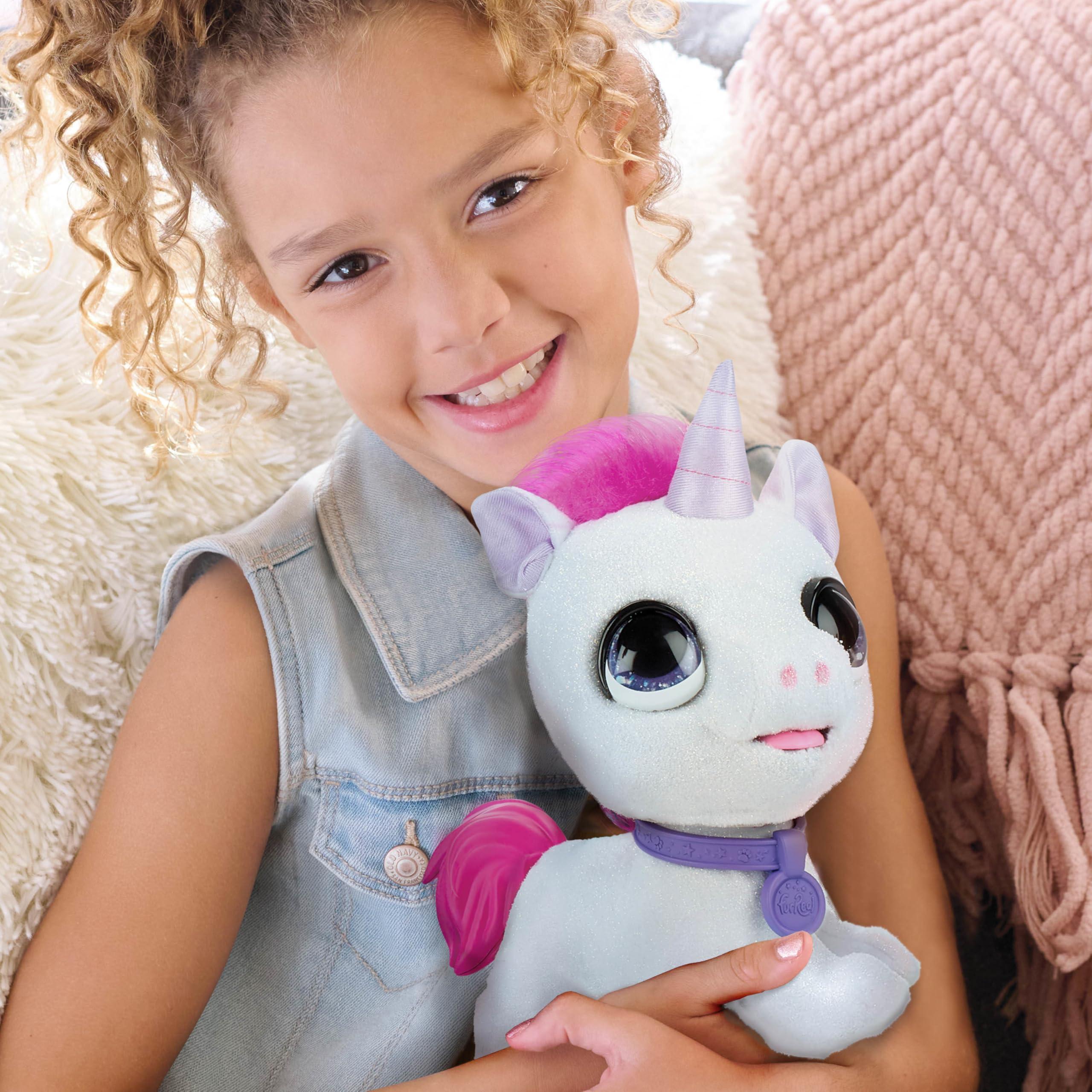 Just Play Just Play furReal Walk-a-Lots Unicorn Interactive Toy, Kids Toys for Ages 2 Up