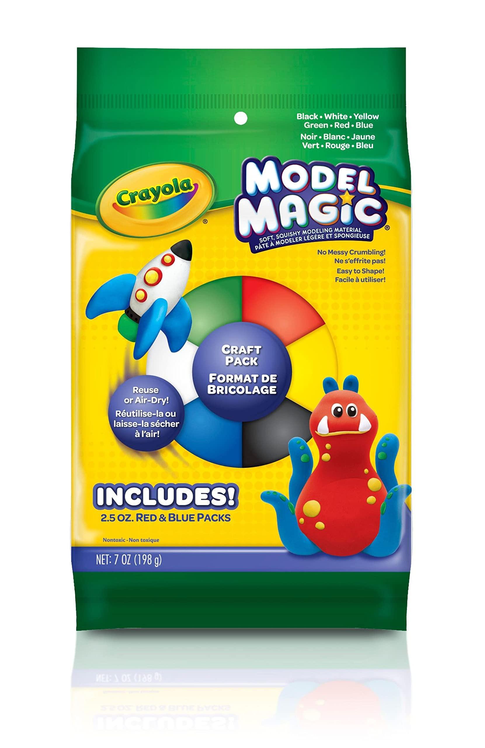 Crayola Crayola Model Magic Craft Pack, Modeling Clay Alternative, 7oz (232407)