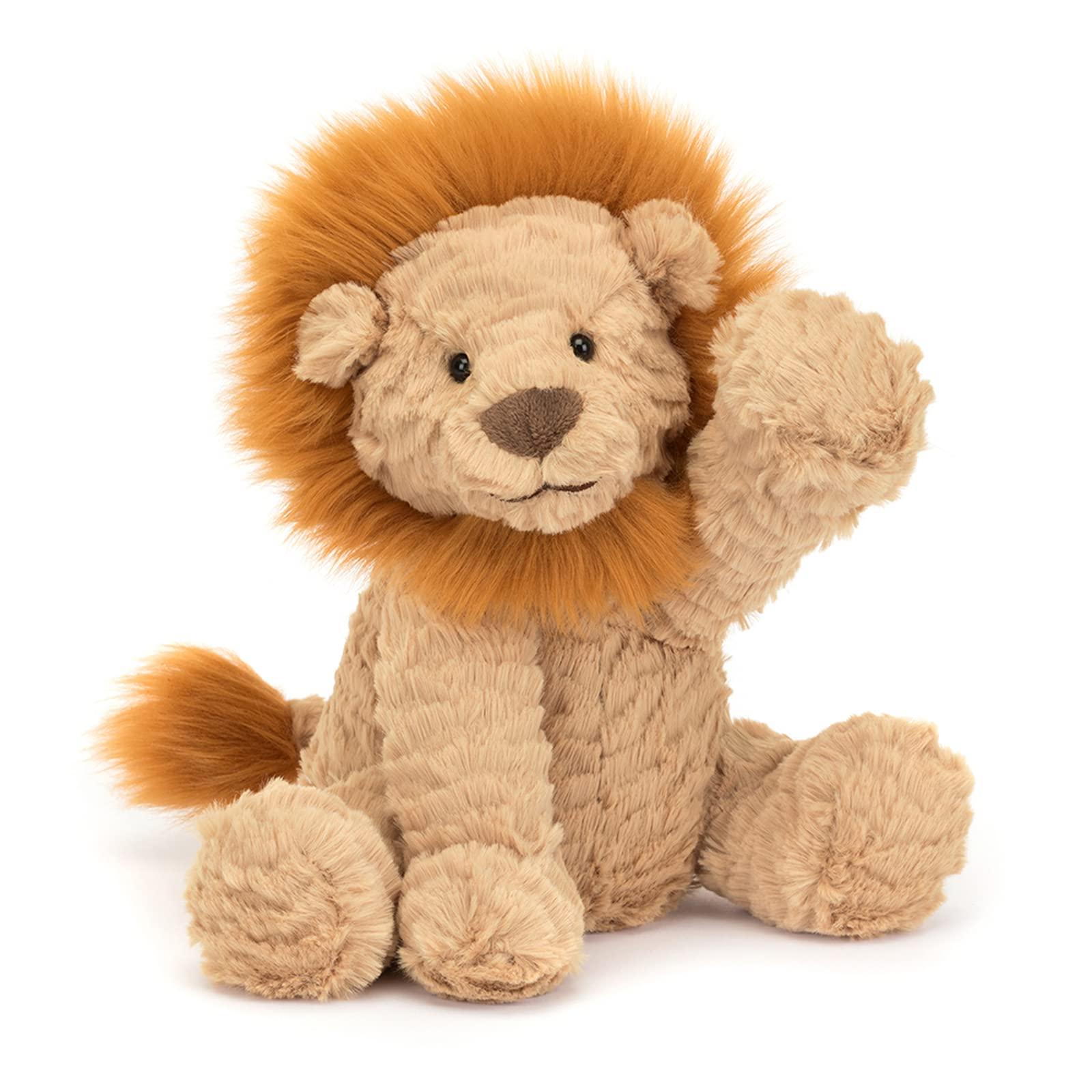 Jellycat Jellycat Fuddlewuddle Lion Stuffed Animal, Medium 9 inches | Big Cat Plush Toy | Classic Children\'s Gift