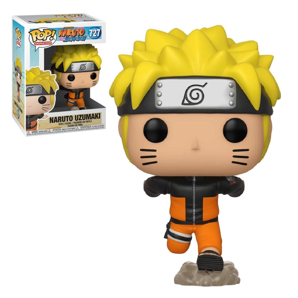 POP POP Naruto Shippuden - Naruto Uzumaki (Running) Funko Vinyl Figure (Bundled with Compatible Box Protector Case), Multicolor, 3.75