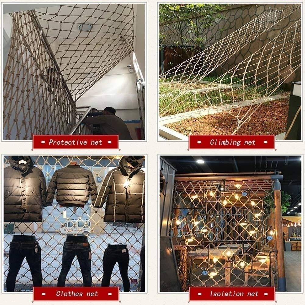 Hynet Balcony Protective Net, Kids Safety Net Playground Railing Safe Rope Net Heavy Duty Climbing Anti Falling Net Tear Resistance (Size : 2 * 5m(7 * 16ft))