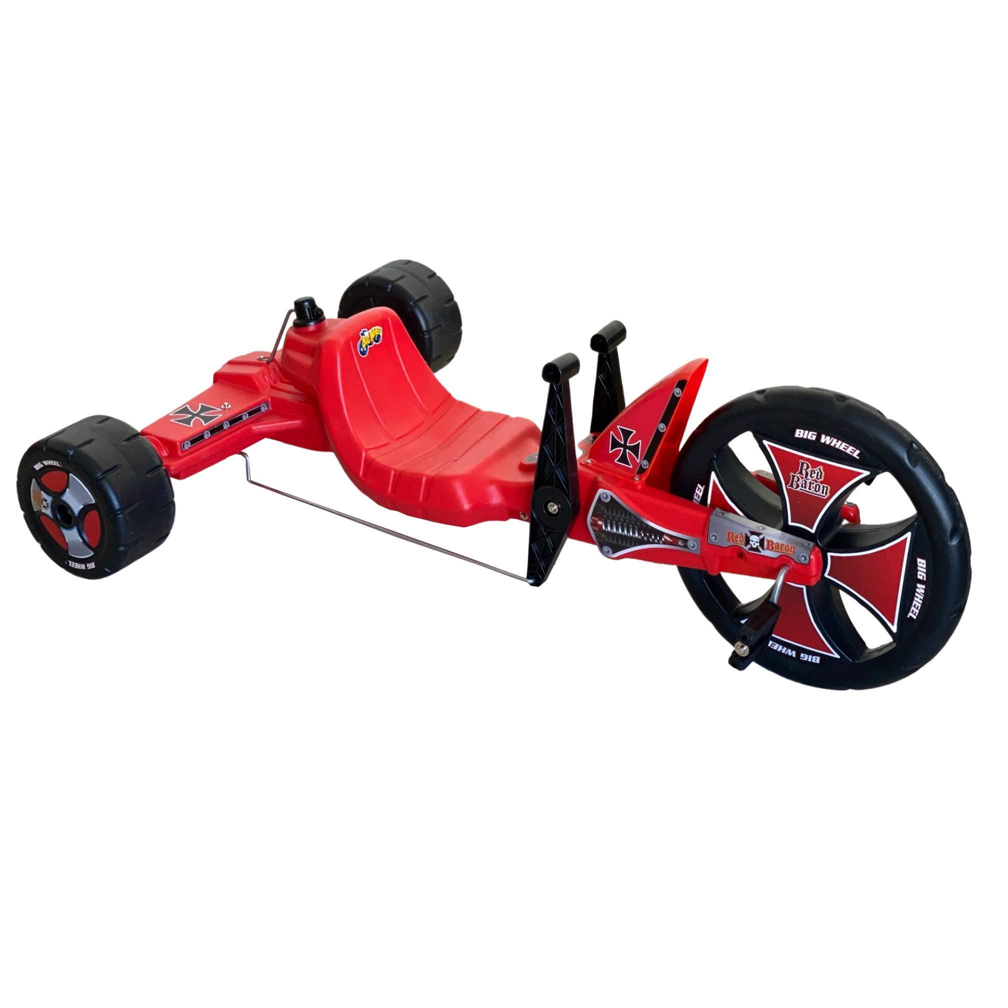 The Original Big Wheel The Original Big Wheel Sidewinder 16inch X-TREME Racer Tricycle for Boys & Girls 5-10 Years of Age - Made in USA(Red Baron)