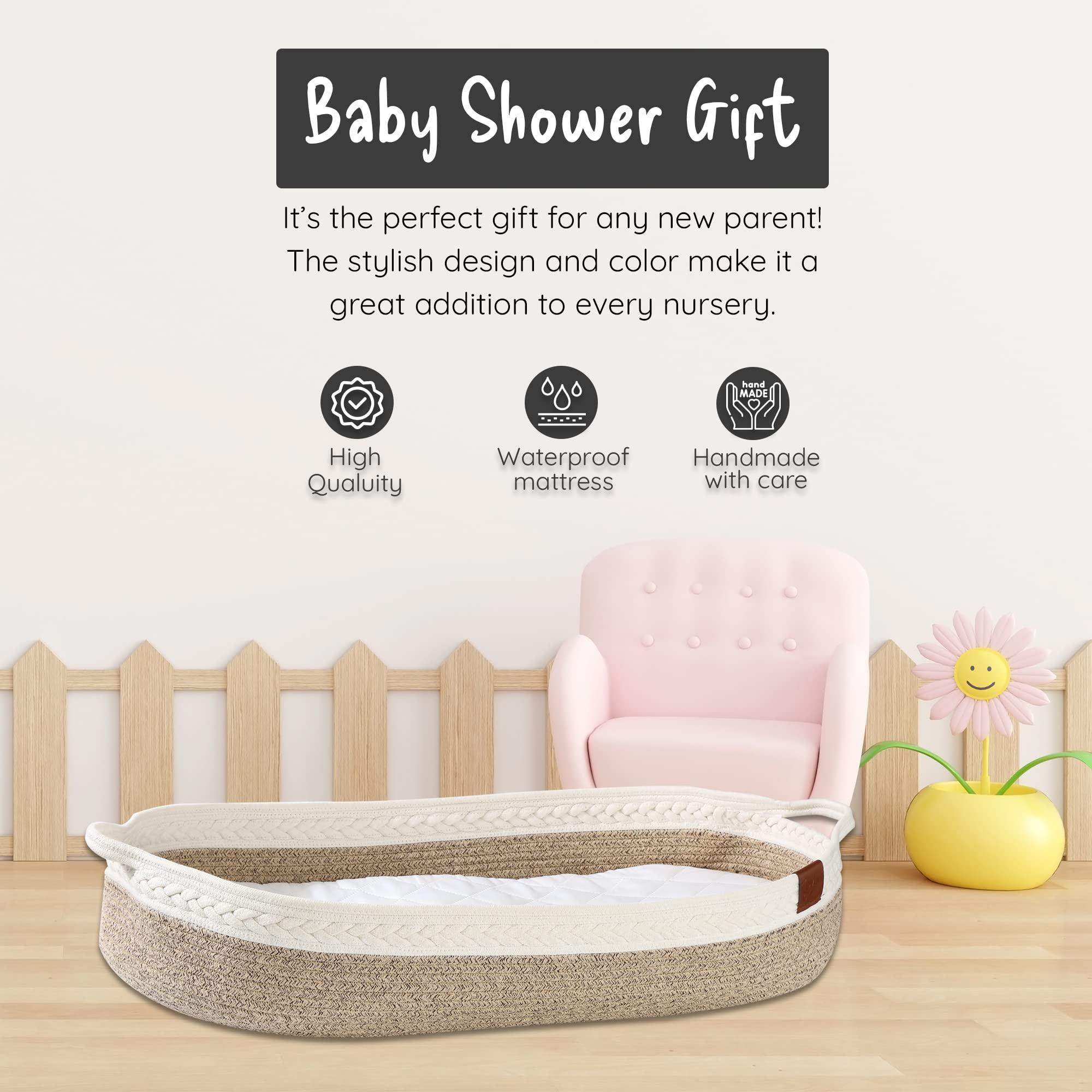 LDVINE LDVINE Baby Changing Basket - Premium Baby Changing Basket -Changing Basket for Baby Dresser -Diaper Changing Basket - Moses Baskets for Newborn - Baby Moses Basket Changing Basket for Dresse