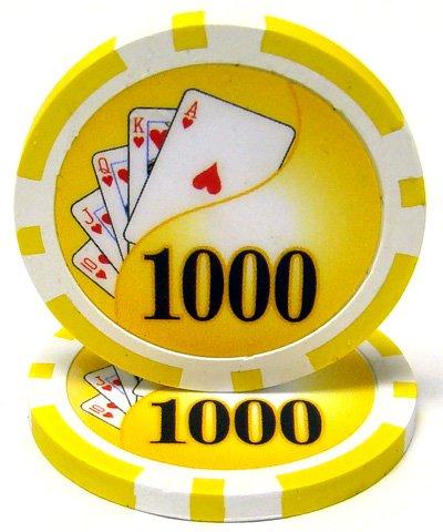 Poker Supplies 50 Yin Yang 13.5gm Clay Poker Chips - Choose!