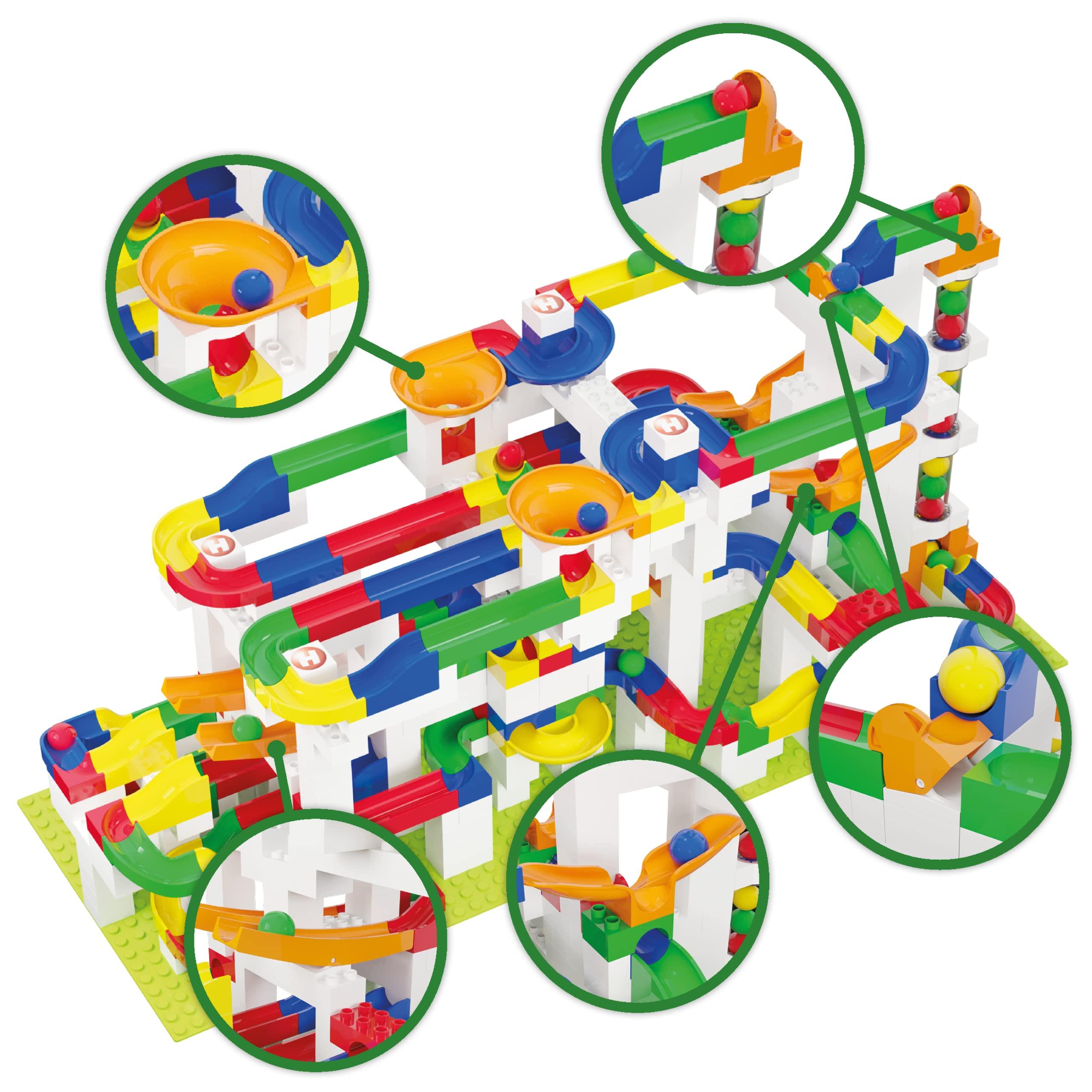 Hubelino Hubelino Mega Building Box - Deluxe 585 Piece Marble Run Playset (Made in Germany)