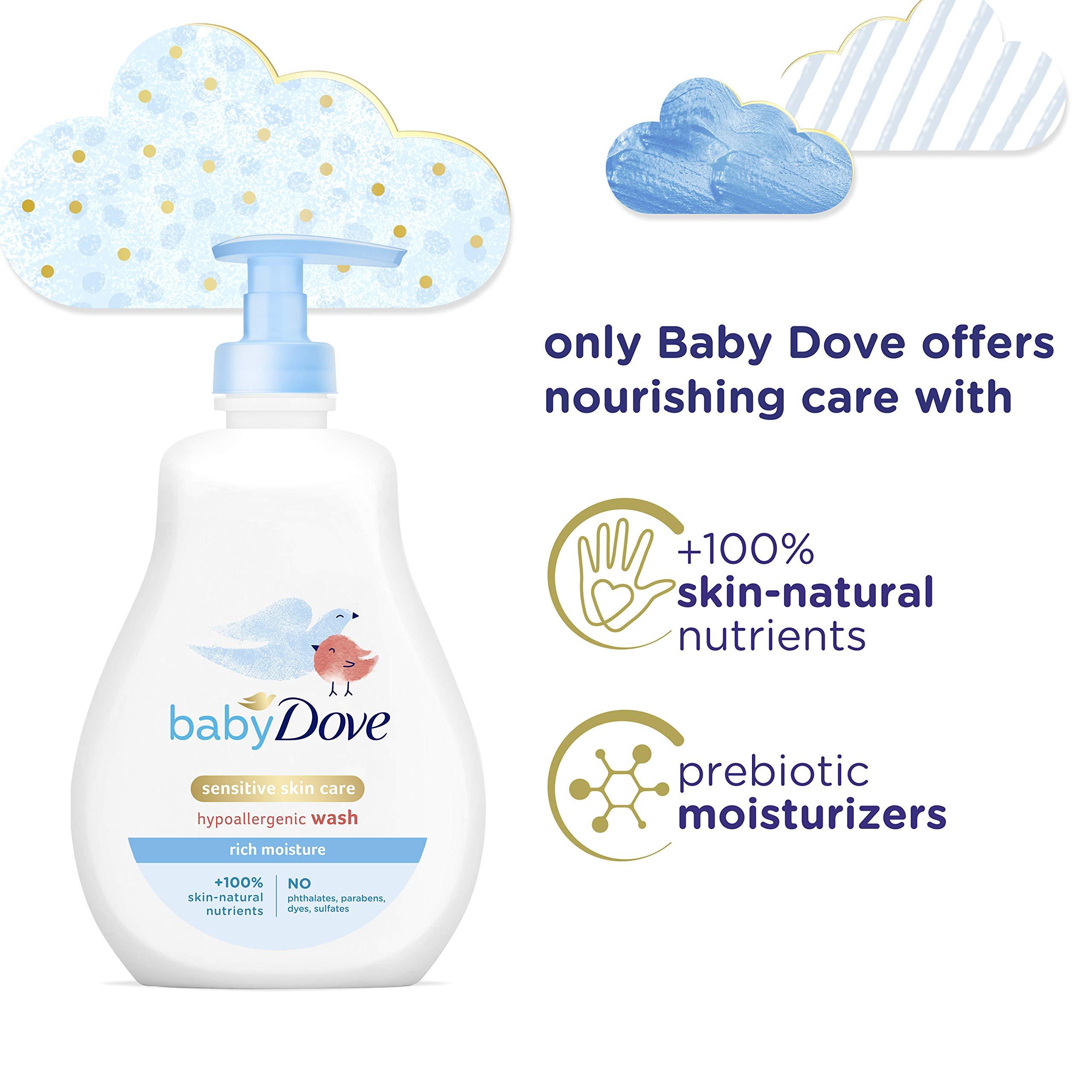 Baby Dove Baby Dove Tip to Toe Baby Wash and Shampoo For Baby's Delicate Skin Rich Moisture, Tear-Free and Hypoallergenic 13 oz