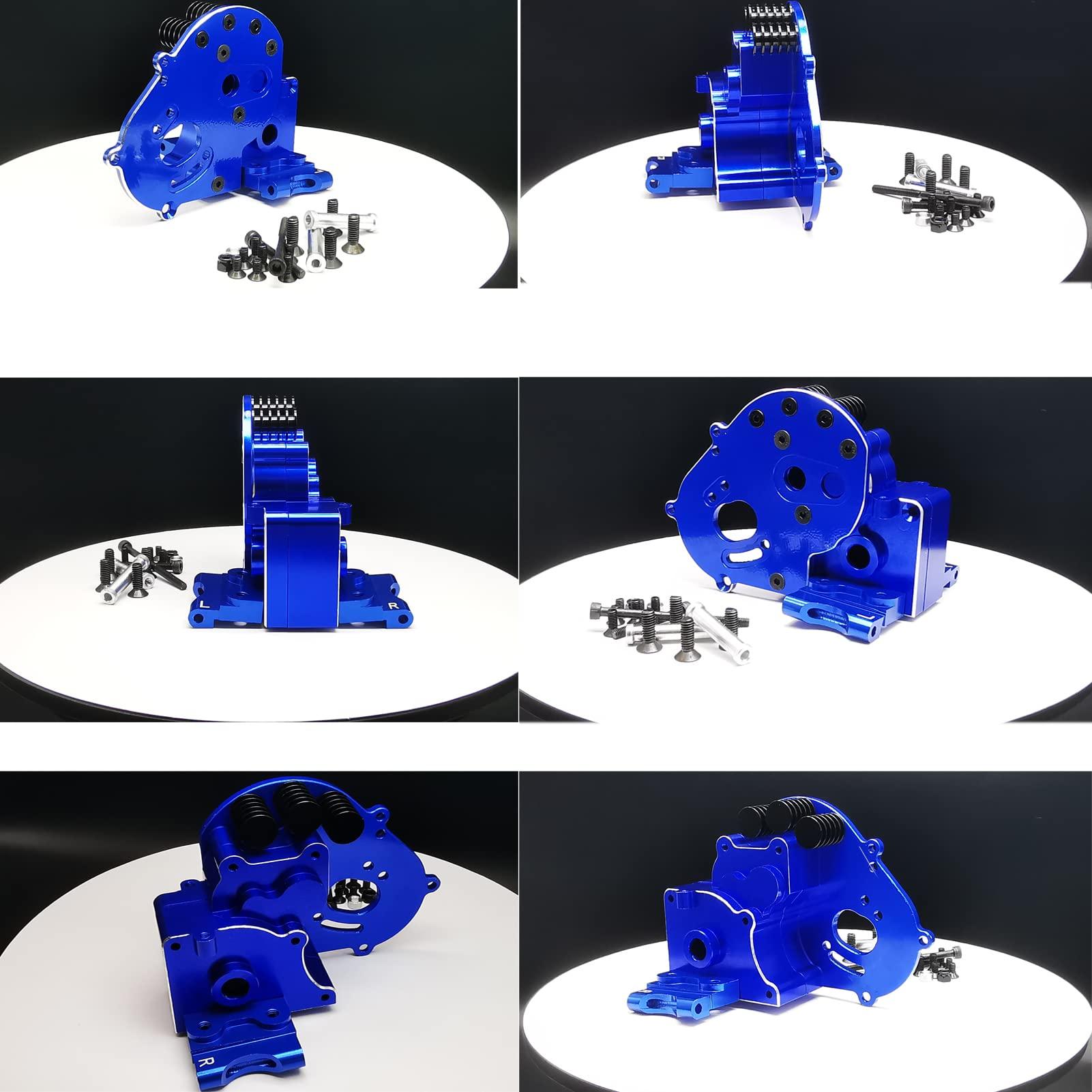 XZSNLYZ Upgrade Aluminum Transmission Case Gearbox Sets Fit for 1/10 Traxxas 2WD Slash/VXL, Stampede/VXL, Rustler/VXL, Bandit/VXL RC Car, ETC. Replace #3691/A