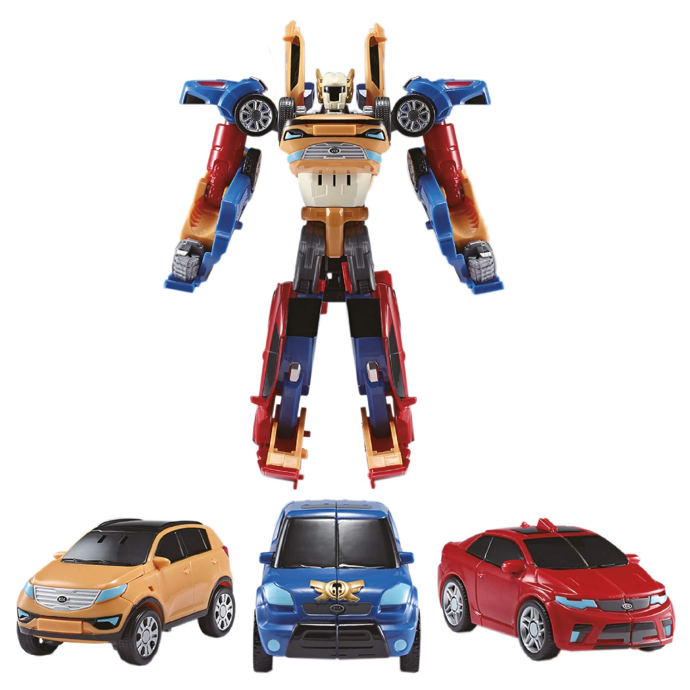 TOBOT Integration Tobot Youngtoys Car Transforming Collectible Car to Robot Animation Character (Mini Tobot Tritan)