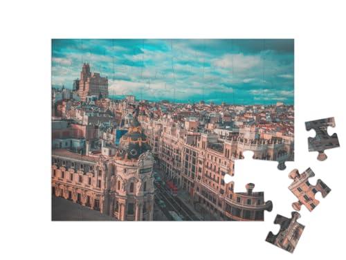 puzzleYOU A Birds-Eye View of Madrid... Jigsaw Puzzle Jigsaw Puzzle with 48 Pieces