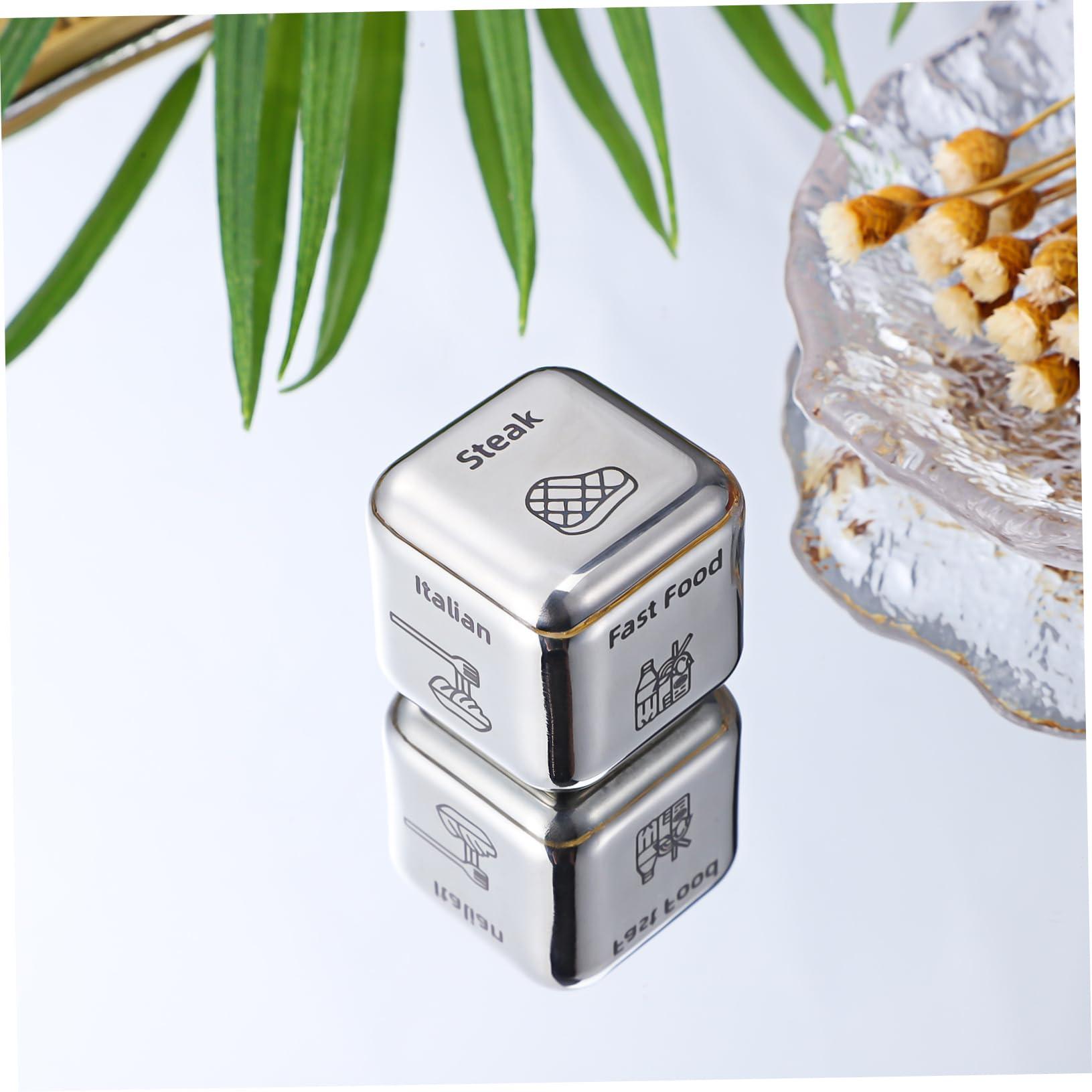 Abaodam Abaodam Food Decides The Dice Steel Food Decider Fast Food Decision Choice Decision Making Dinner Decider Movie Decider Dinner Decision Meal Decider Meal Decision Christmas Metal