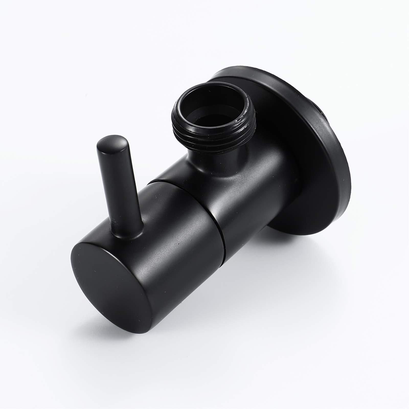 YUJBILTR Handheld Bidet Sprayer for Toilet, Brass Black Portable Cloth Diaper Sprayer Set Single Cold Water Bathroom Bidet Sprayer Kit with Shower Hose and Holder for Personal Hygiene, Pet Bathing