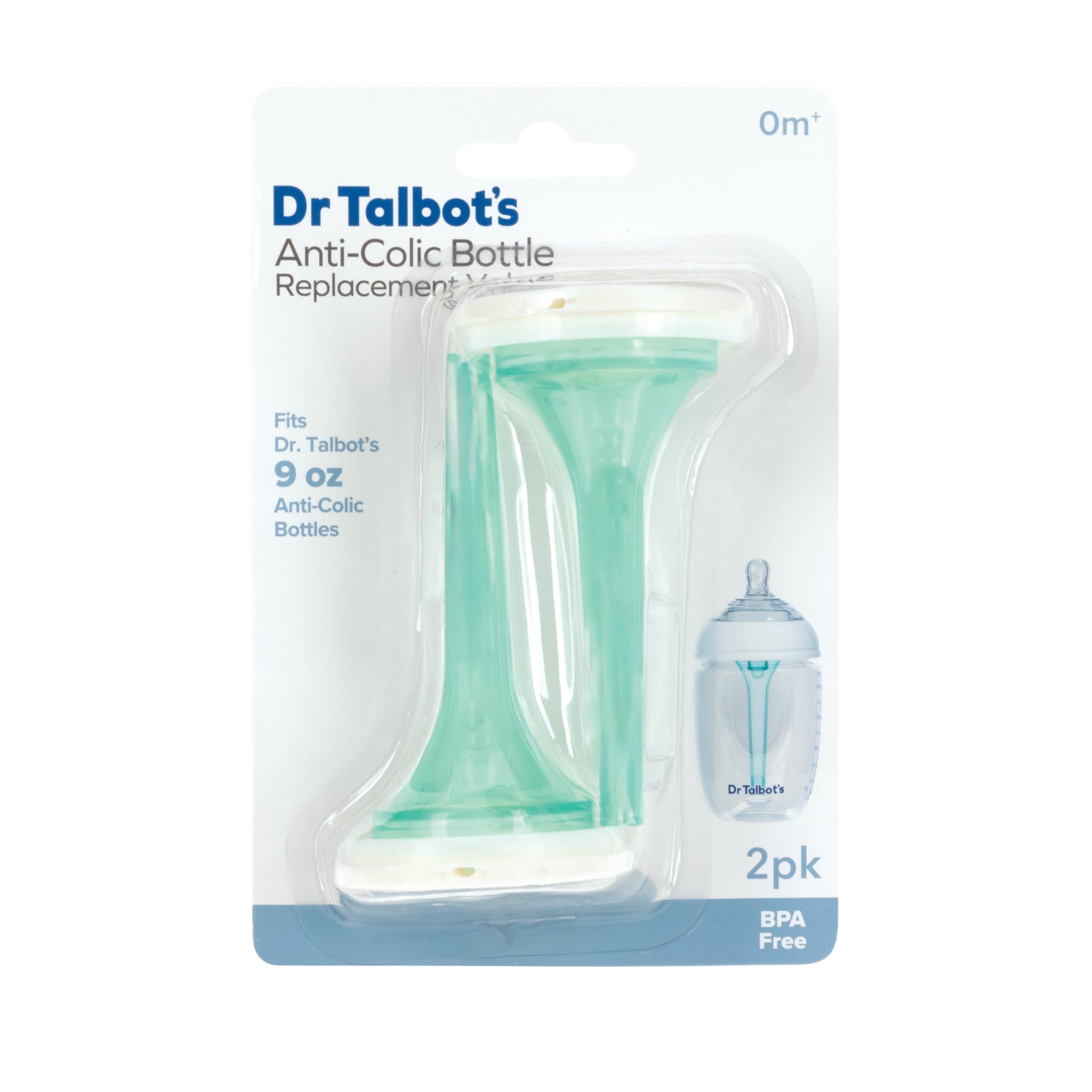 Dr. Talbot\'s Dr. Talbot's Anti-Colic Bottle Replacement Valves - Feeding Supplies for Newborn - (2-Pack) 9 oz Bottle Replacement Venting System
