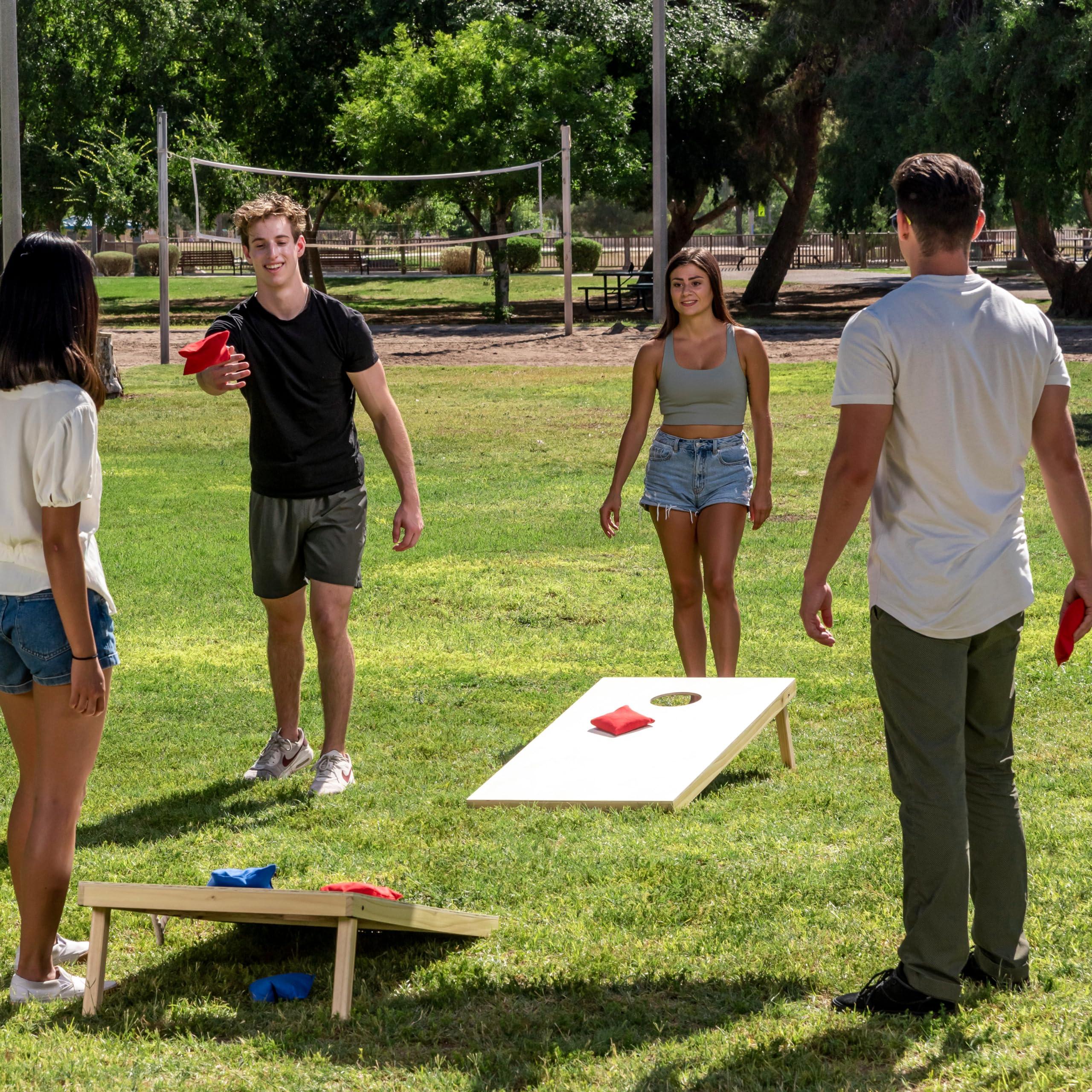 JOYIN JOYIN 16 Cornhole Bean Bags for Tossing (4.7 x 4.7), Durable Nylon All-Weather Game, Includes 15 Bean Bags and a Carry Bag, Cornhole Game Set, Party Supplies for Kids & Adults
