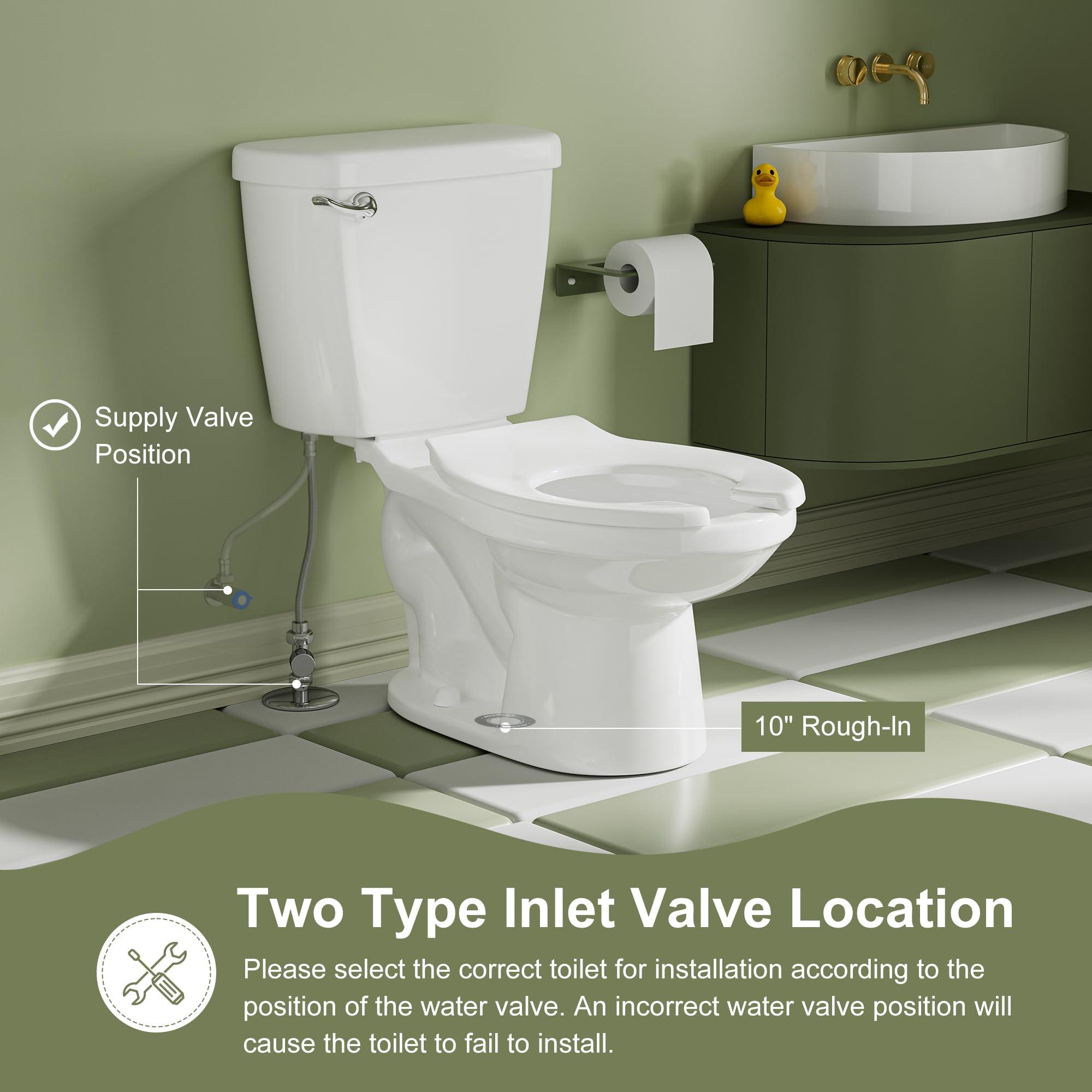 Simple Project Simple Project Kids Toilet For Bathroom, Ceramic Baby Potty Training Toilet 10-Inch Rough-In Children Toilet For Daycares, Playgrounds, And Home Use - 10.5" Bowl Height