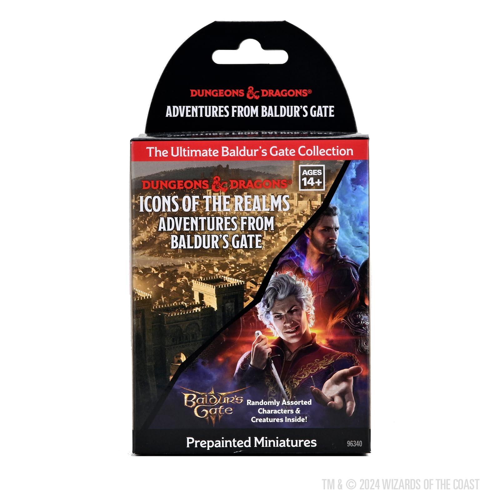 WizKids WizKids D&D Icons of The Realms: Adventures from Baldur\'s Gate 8 Count Booster Brick | Dungeons and Dragons Figures | Pre-Painted | Blind Boxes