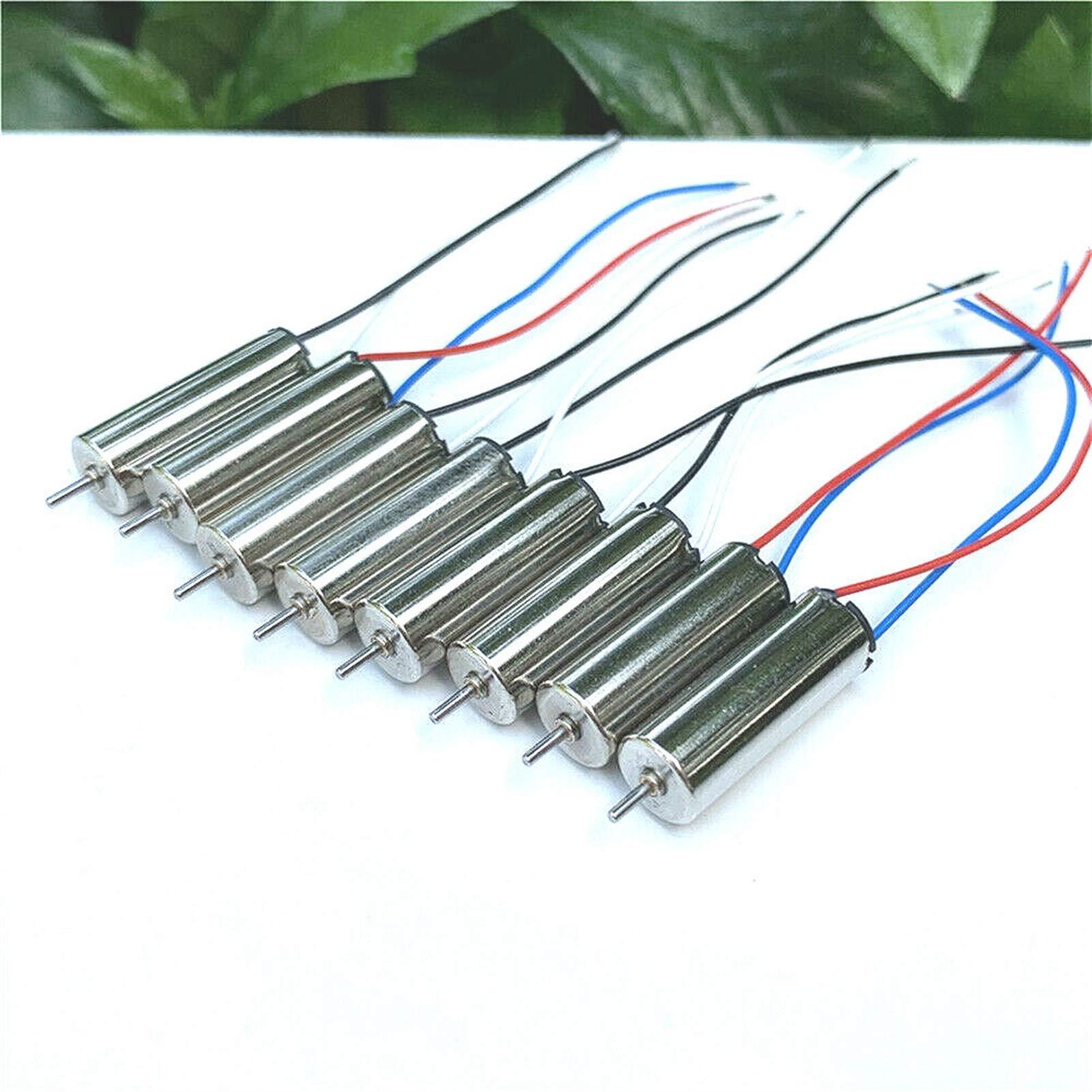 EVepes Xuhuhu-DC Motor 617 Helicopter Coreless Motor Electric DC 3V 3.7V 6mm*17mm Micro DIY High Speed NdFeB Mini, Excellent Quality (Size : White Black Wire)