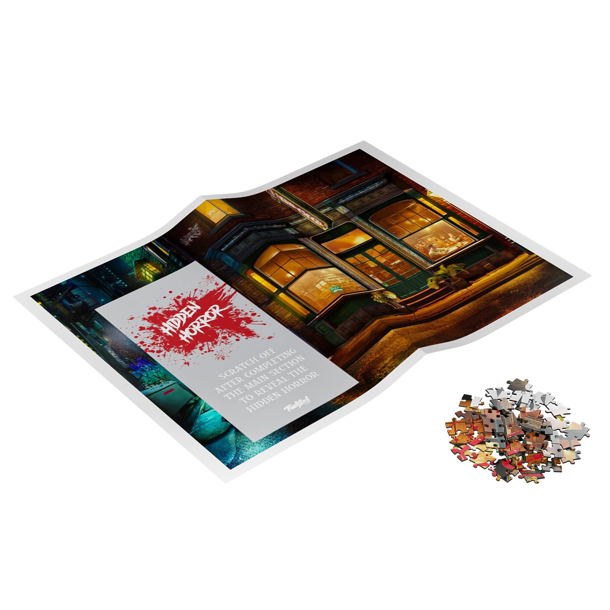 Twisted Puzzles Twisted Puzzles - Hidden Horror Series: Stood Up, 1000 Piece Adult Jigsaw Puzzle, Halloween Puzzle, A Scare for Those Who Dare