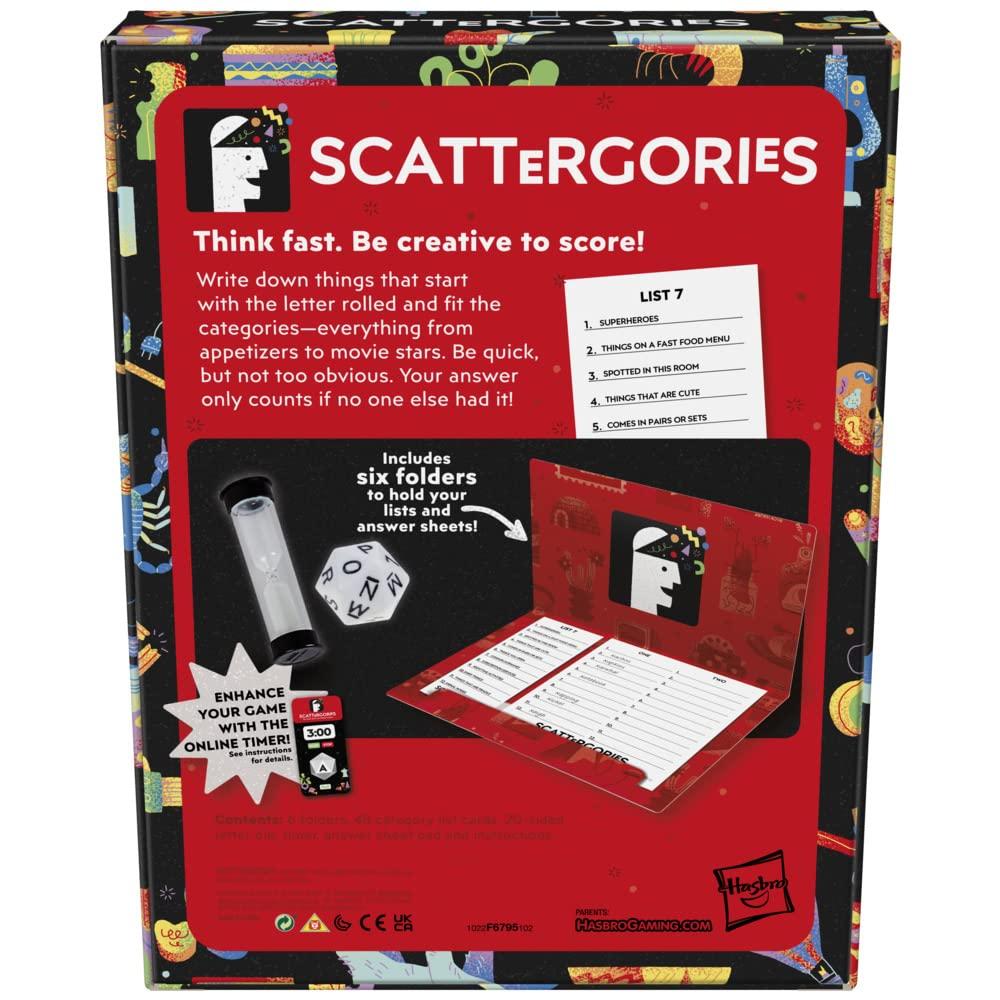Hasbro Gaming Hasbro Gaming Classic Scattergories Game, Party Game for Adults and Teens Aged 13 and up, Board Game for 2+ Players