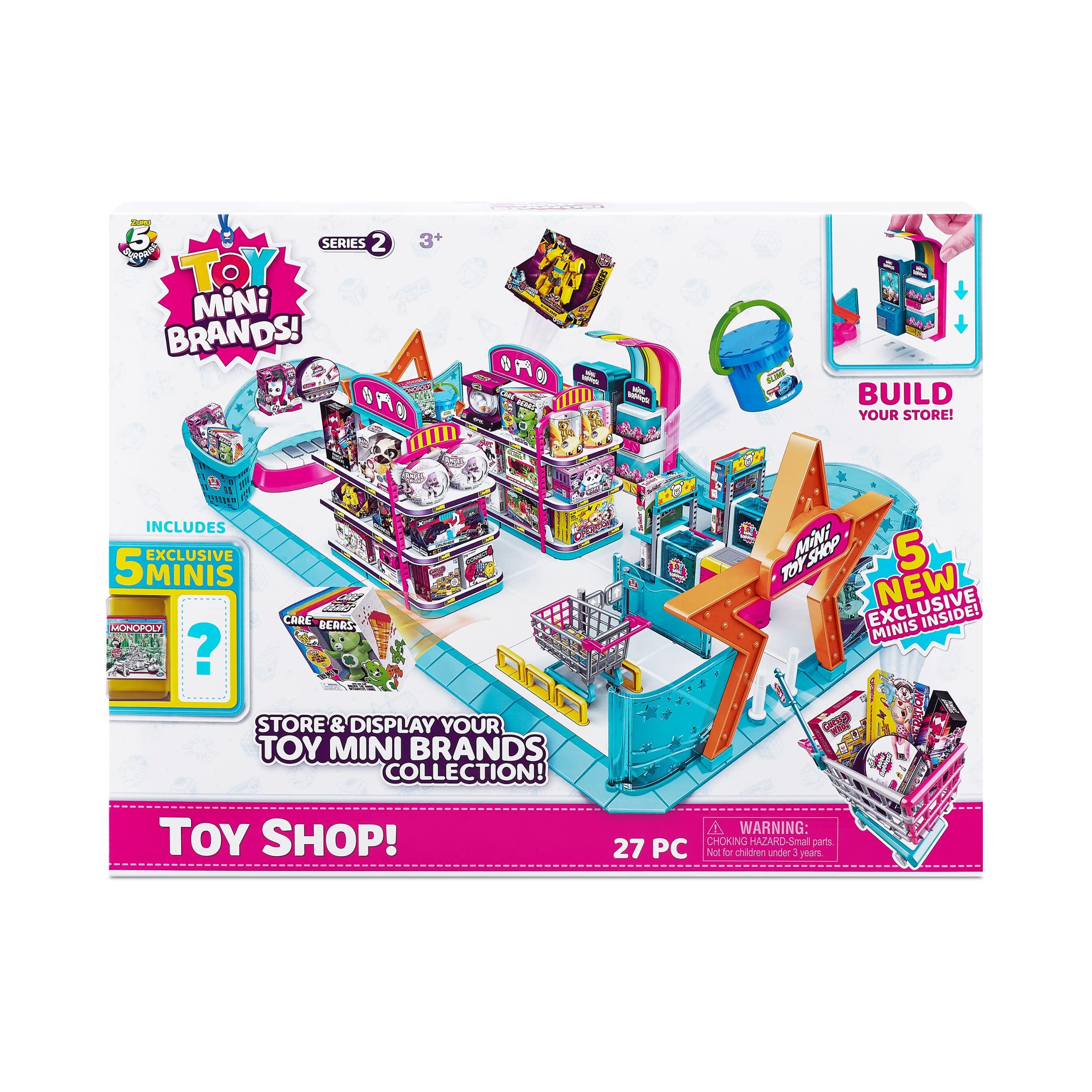 5 Surprise Mini Brands 5 Surprise Toy Mini Toy Shop Playset by ZURU (Series 2) Exclusive and Mystery Collectibles
