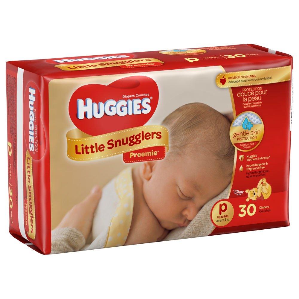 HUGGIES Huggies Gentle Care Preemies Diapers, Size P, 180-count