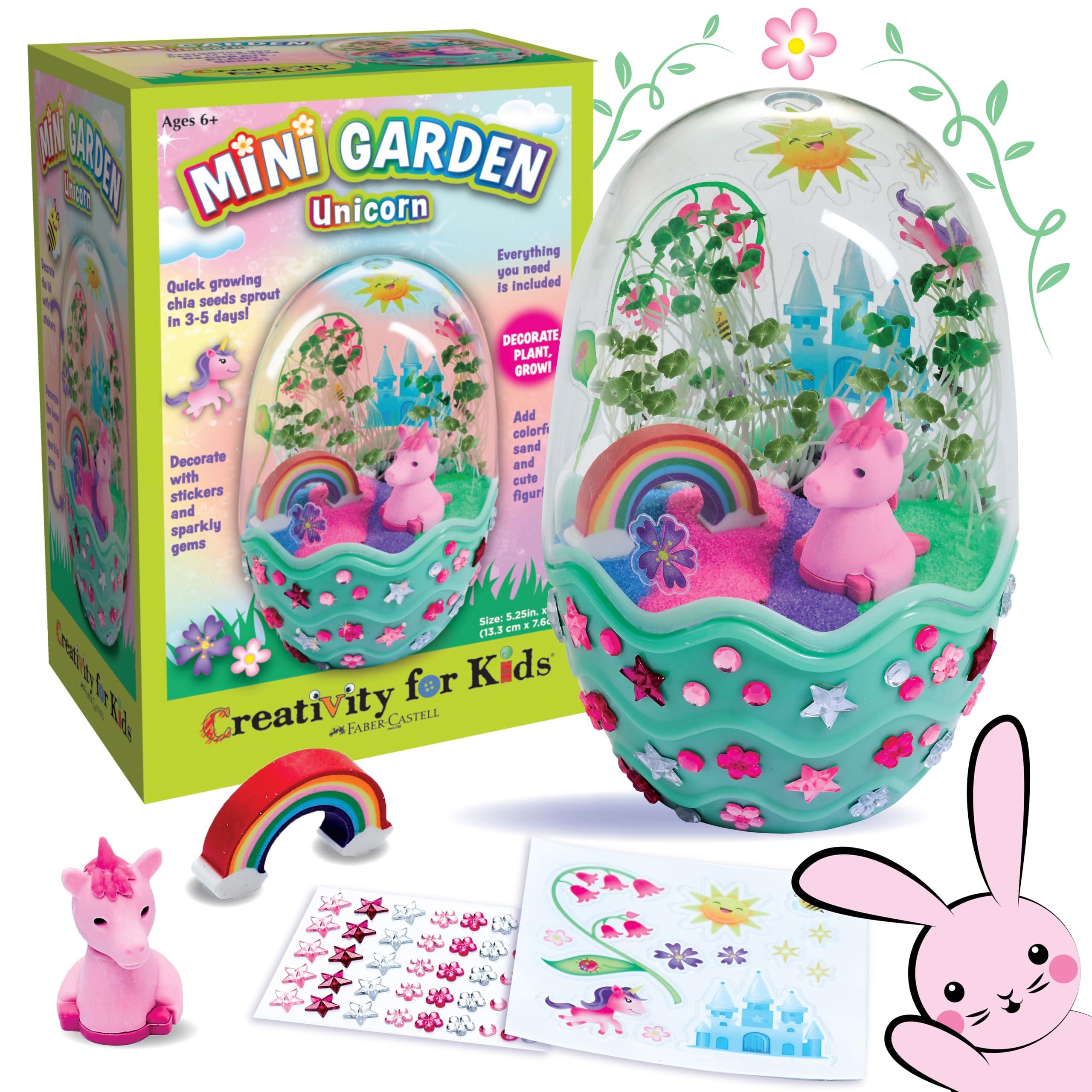 Creativity for Kids Creativity for Kids Mini Garden: Magical Unicorn Terrarium Kit - Unicorn Gifts for Girls, Kids Crafts and Unicorn Toys Ages 6-8+,Unique Gifts for Kids