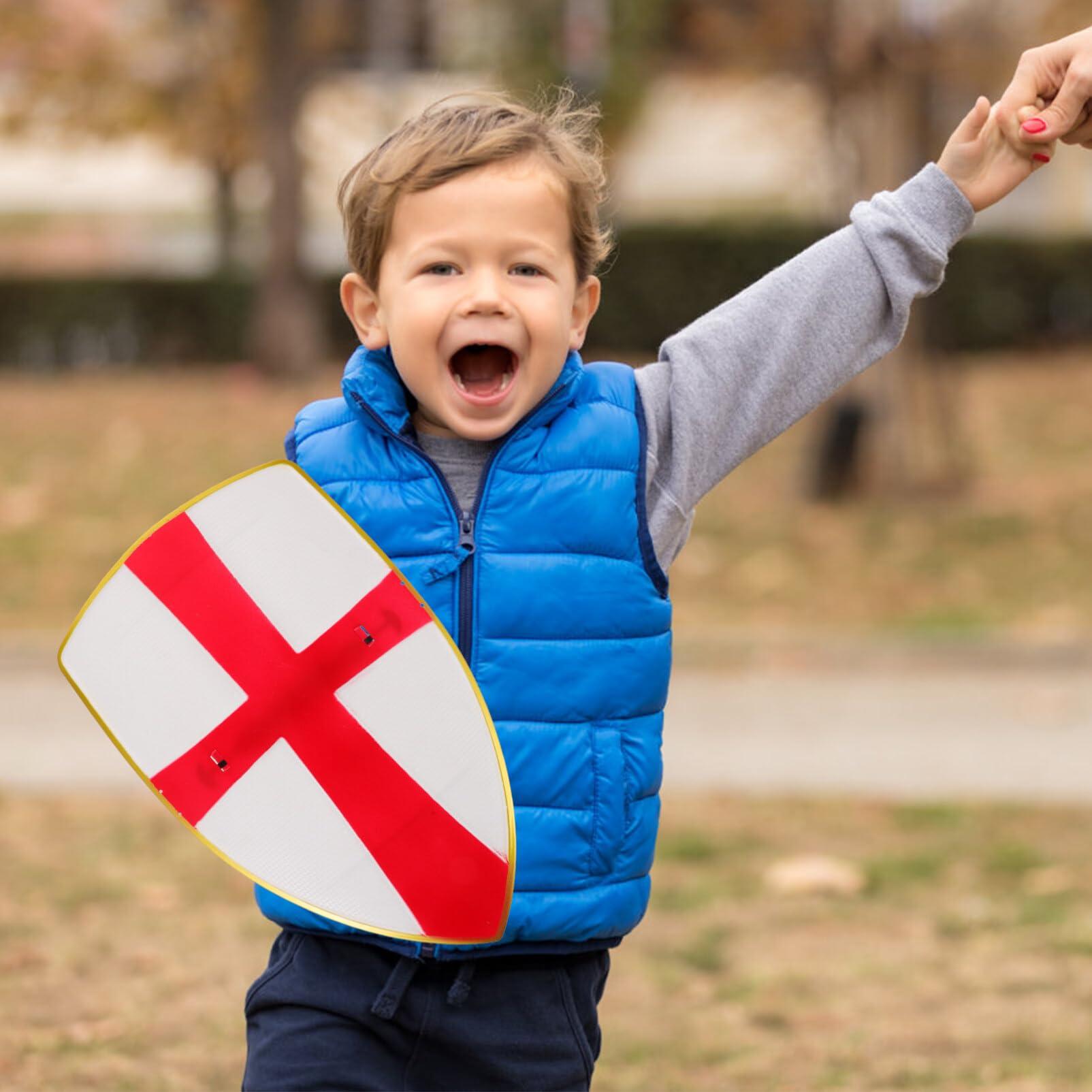 Totority Totority 2pcs Shield Toy Toys for Boys Small Toddler Toys Medieval Costumes Knight Shield Children Toy Small Shield Make up Plastic Safety Mask Knight Toys Shield Toy Kid Toys