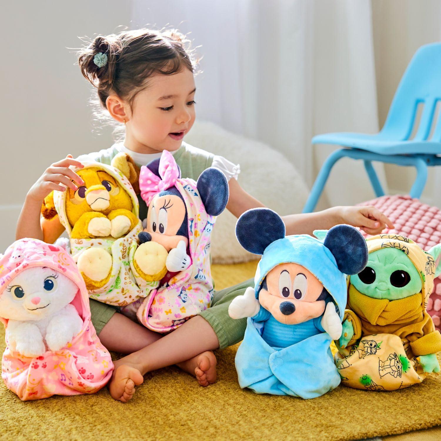 Disney Store Disney Store Official Babies Collection: Mickey Mouse Plush in Swaddle with Detailed Plush Features - Official Soft Toy - Stuffed Animals for Babies - Perfect for Fans & Kids