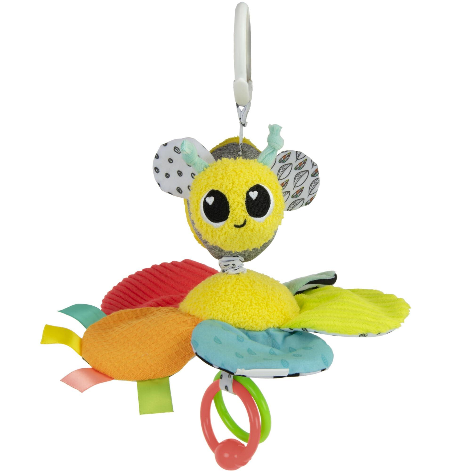 Lamaze Lamaze Clip On Car Seat and Stroller Toy - Buzzy The Bee - Crinkle Car Seat Toys and Stroller Toys - Sensory Toys for Babies - Travel Toys for Car - Infant Toys Ages 0 Months and Up