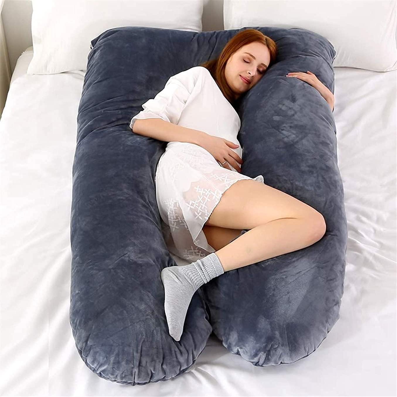 LIANGJUANG LIANGJUANG maternity pillow pregnancy body pillow body pillow for pregnancy Body Pillows for Adults U-Shaped Body Pillow Maternity Pillow for Sleeping Full Body Support, Body Pillow for Pregnant Women